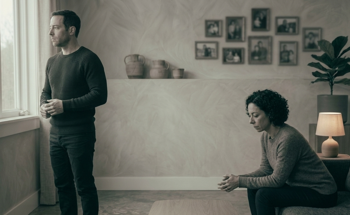 Aile dinamiklerinin ilişki üzerindeki etkisini temsil eden çift