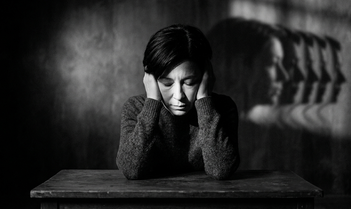 Woman feeling emotionally exhausted from relationship indecision